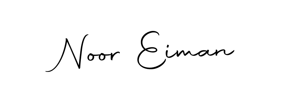 Create a beautiful signature design for name Noor Eiman. With this signature (Autography-DOLnW) fonts, you can make a handwritten signature for free. Noor Eiman signature style 10 images and pictures png