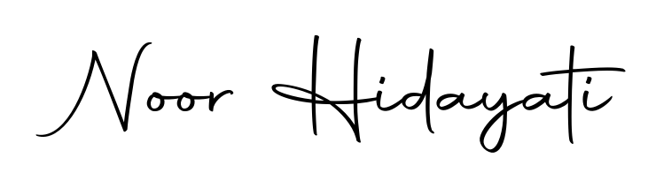 Transform the name Noor Hidayati into a signature masterpiece using Autography-DOLnW font. Ideal for photographers, artists, and creators looking for watermarks. Noor Hidayati signature style 10 images and pictures png