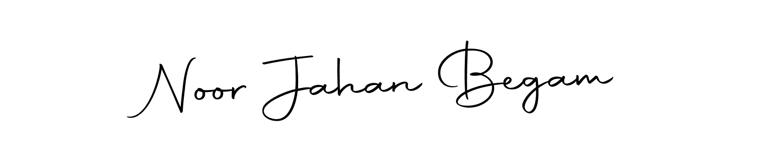 Design your own signature with our free online signature maker. With this signature software, you can create a handwritten (Autography-DOLnW) signature for name Noor Jahan Begam. Noor Jahan Begam signature style 10 images and pictures png