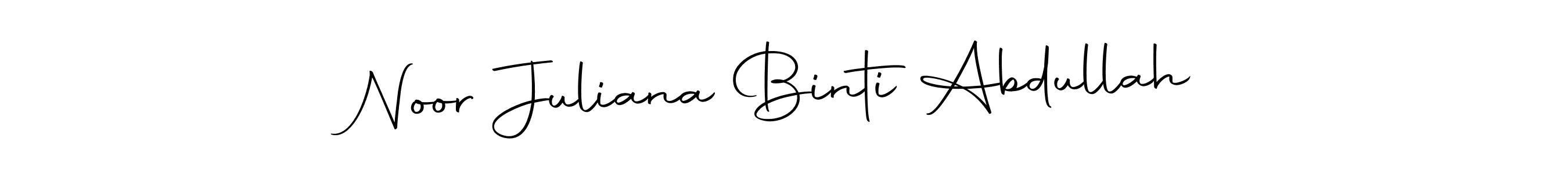 Noor Juliana Binti Abdullah stylish signature style. Best Handwritten Sign (Autography-DOLnW) for my name. Handwritten Signature Collection Ideas for my name Noor Juliana Binti Abdullah. Noor Juliana Binti Abdullah signature style 10 images and pictures png
