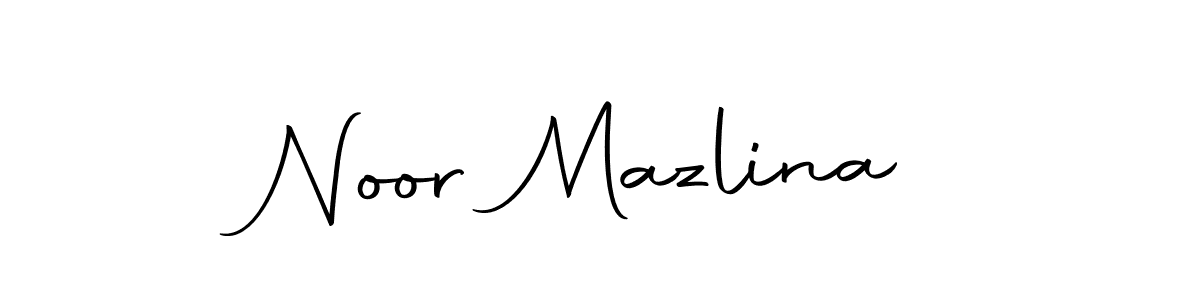 if you are searching for the best signature style for your name Noor Mazlina. so please give up your signature search. here we have designed multiple signature styles  using Autography-DOLnW. Noor Mazlina signature style 10 images and pictures png