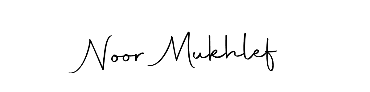 Use a signature maker to create a handwritten signature online. With this signature software, you can design (Autography-DOLnW) your own signature for name Noor Mukhlef. Noor Mukhlef signature style 10 images and pictures png