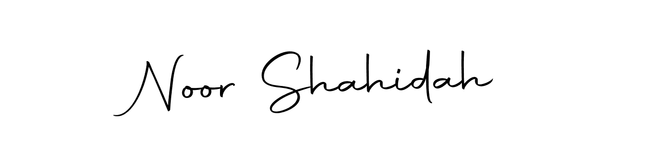 The best way (Autography-DOLnW) to make a short signature is to pick only two or three words in your name. The name Noor Shahidah include a total of six letters. For converting this name. Noor Shahidah signature style 10 images and pictures png