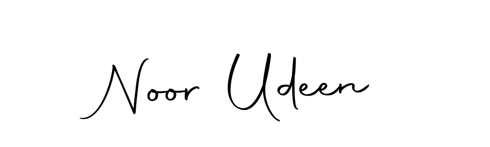 Create a beautiful signature design for name Noor Udeen. With this signature (Autography-DOLnW) fonts, you can make a handwritten signature for free. Noor Udeen signature style 10 images and pictures png