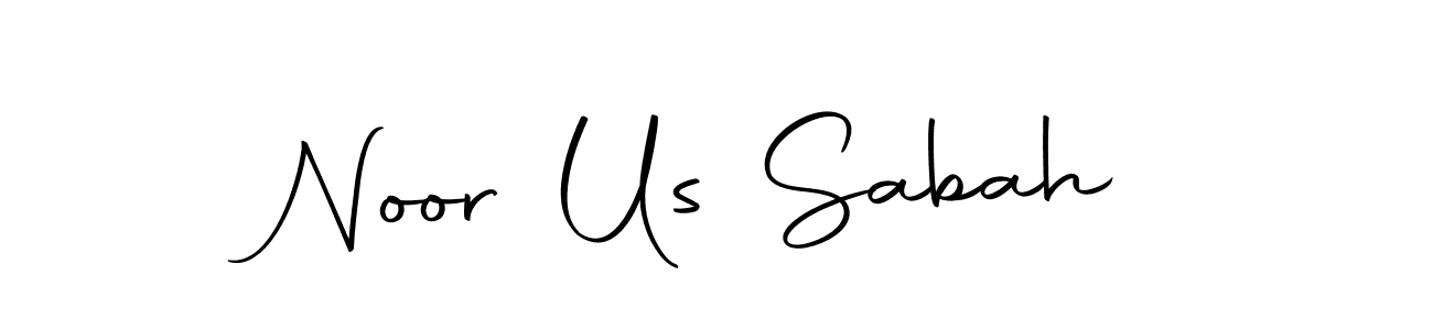 Make a beautiful signature design for name Noor Us Sabah. With this signature (Autography-DOLnW) style, you can create a handwritten signature for free. Noor Us Sabah signature style 10 images and pictures png