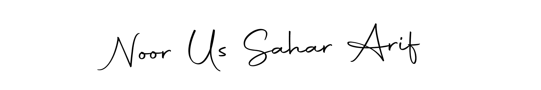 Also we have Noor Us Sahar Arif name is the best signature style. Create professional handwritten signature collection using Autography-DOLnW autograph style. Noor Us Sahar Arif signature style 10 images and pictures png