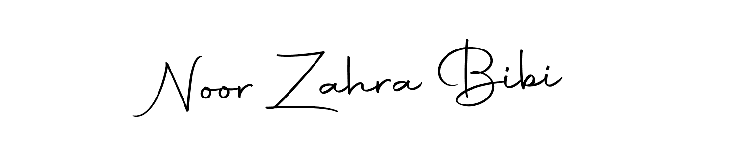 Design your own signature with our free online signature maker. With this signature software, you can create a handwritten (Autography-DOLnW) signature for name Noor Zahra Bibi. Noor Zahra Bibi signature style 10 images and pictures png