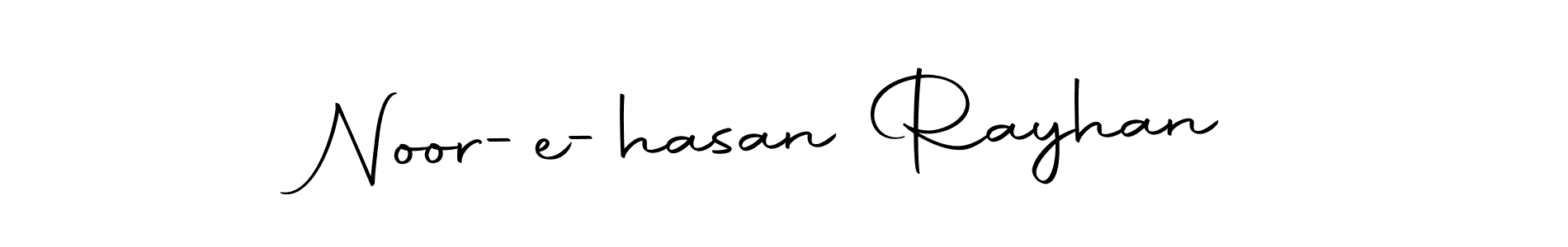 It looks lik you need a new signature style for name Noor-e-hasan Rayhan. Design unique handwritten (Autography-DOLnW) signature with our free signature maker in just a few clicks. Noor-e-hasan Rayhan signature style 10 images and pictures png