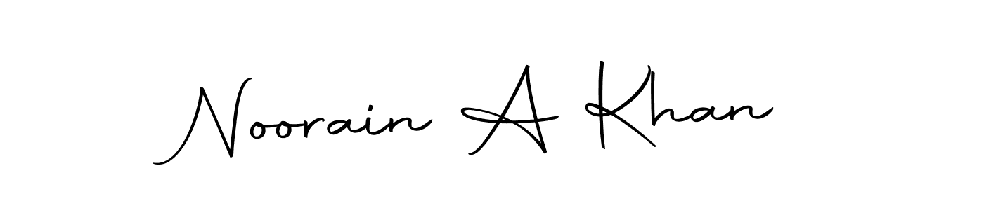 Noorain A Khan stylish signature style. Best Handwritten Sign (Autography-DOLnW) for my name. Handwritten Signature Collection Ideas for my name Noorain A Khan. Noorain A Khan signature style 10 images and pictures png
