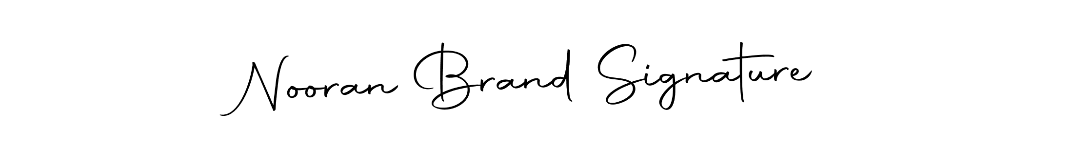 Design your own signature with our free online signature maker. With this signature software, you can create a handwritten (Autography-DOLnW) signature for name Nooran Brand Signature. Nooran Brand Signature signature style 10 images and pictures png