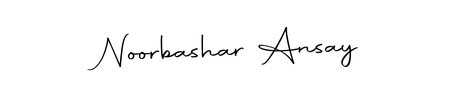 Create a beautiful signature design for name Noorbashar Ansay. With this signature (Autography-DOLnW) fonts, you can make a handwritten signature for free. Noorbashar Ansay signature style 10 images and pictures png