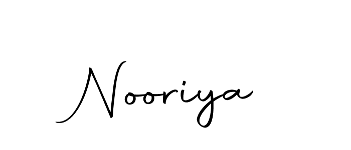 Create a beautiful signature design for name Nooriya. With this signature (Autography-DOLnW) fonts, you can make a handwritten signature for free. Nooriya signature style 10 images and pictures png