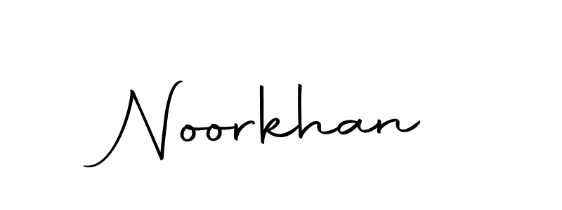 Use a signature maker to create a handwritten signature online. With this signature software, you can design (Autography-DOLnW) your own signature for name Noorkhan. Noorkhan signature style 10 images and pictures png