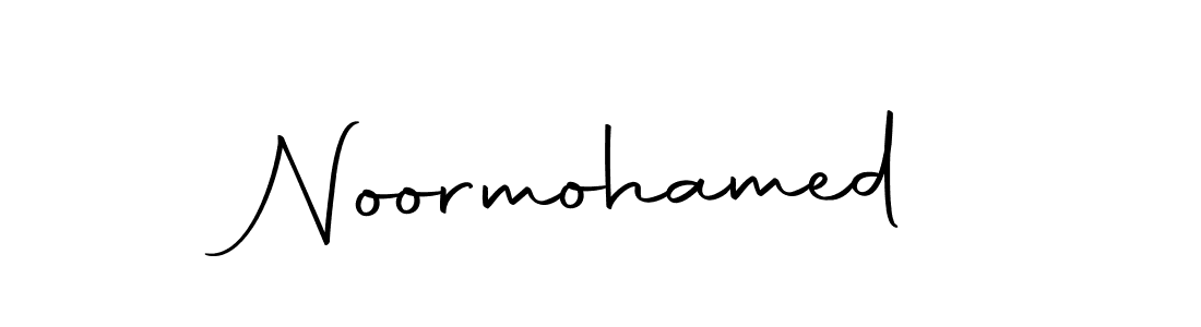 Design your own signature with our free online signature maker. With this signature software, you can create a handwritten (Autography-DOLnW) signature for name Noormohamed. Noormohamed signature style 10 images and pictures png