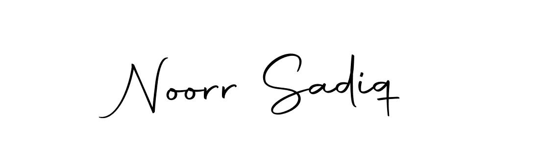 Make a beautiful signature design for name Noorr Sadiq. Use this online signature maker to create a handwritten signature for free. Noorr Sadiq signature style 10 images and pictures png