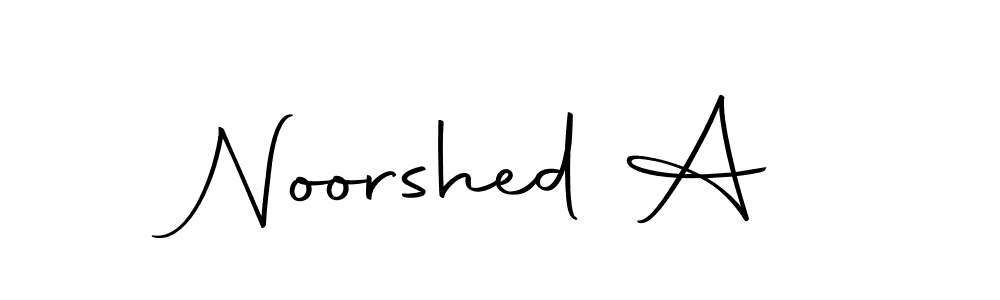 The best way (Autography-DOLnW) to make a short signature is to pick only two or three words in your name. The name Noorshed A include a total of six letters. For converting this name. Noorshed A signature style 10 images and pictures png