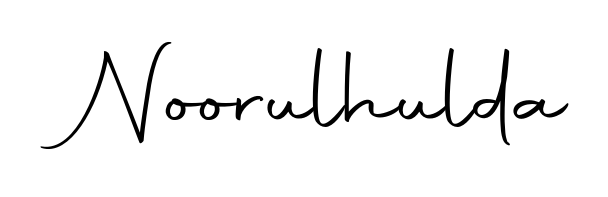 The best way (Autography-DOLnW) to make a short signature is to pick only two or three words in your name. For converting this name Noorulhulda. Noorulhulda signature style 10 images and pictures png