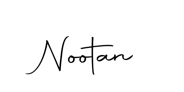 Design your own signature with our free online signature maker. With this signature software, you can create a handwritten (Autography-DOLnW) signature for name Nootan. Nootan signature style 10 images and pictures png