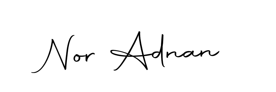 Make a beautiful signature design for name Nor Adnan. Use this online signature maker to create a handwritten signature for free. Nor Adnan signature style 10 images and pictures png