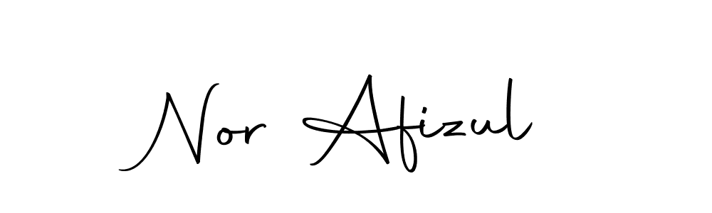 Make a beautiful signature design for name Nor Afizul. With this signature (Autography-DOLnW) style, you can create a handwritten signature for free. Nor Afizul signature style 10 images and pictures png