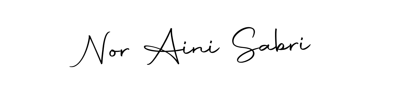 Use a signature maker to create a handwritten signature online. With this signature software, you can design (Autography-DOLnW) your own signature for name Nor Aini Sabri. Nor Aini Sabri signature style 10 images and pictures png