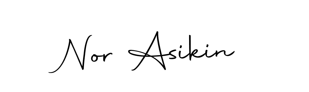 Make a beautiful signature design for name Nor Asikin. Use this online signature maker to create a handwritten signature for free. Nor Asikin signature style 10 images and pictures png