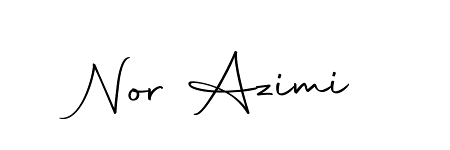 Create a beautiful signature design for name Nor Azimi. With this signature (Autography-DOLnW) fonts, you can make a handwritten signature for free. Nor Azimi signature style 10 images and pictures png