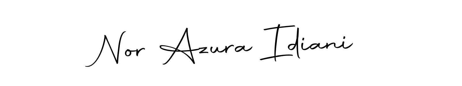 This is the best signature style for the Nor Azura Idiani name. Also you like these signature font (Autography-DOLnW). Mix name signature. Nor Azura Idiani signature style 10 images and pictures png