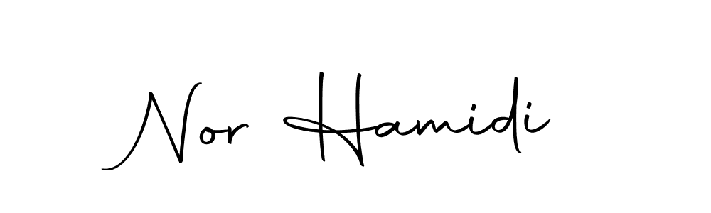 Autography-DOLnW is a professional signature style that is perfect for those who want to add a touch of class to their signature. It is also a great choice for those who want to make their signature more unique. Get Nor Hamidi name to fancy signature for free. Nor Hamidi signature style 10 images and pictures png