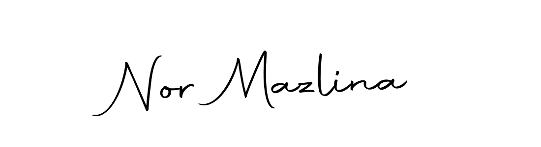 This is the best signature style for the Nor Mazlina name. Also you like these signature font (Autography-DOLnW). Mix name signature. Nor Mazlina signature style 10 images and pictures png