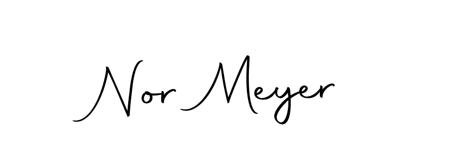 Create a beautiful signature design for name Nor Meyer. With this signature (Autography-DOLnW) fonts, you can make a handwritten signature for free. Nor Meyer signature style 10 images and pictures png