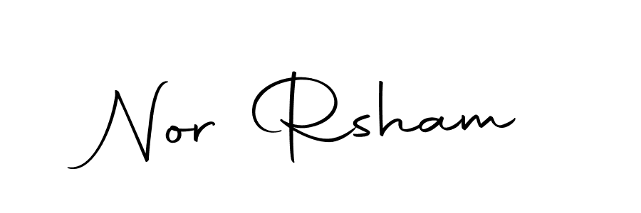 Use a signature maker to create a handwritten signature online. With this signature software, you can design (Autography-DOLnW) your own signature for name Nor Rsham. Nor Rsham signature style 10 images and pictures png
