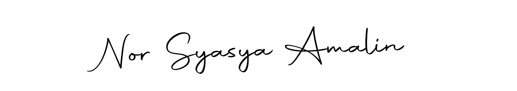 Autography-DOLnW is a professional signature style that is perfect for those who want to add a touch of class to their signature. It is also a great choice for those who want to make their signature more unique. Get Nor Syasya Amalin name to fancy signature for free. Nor Syasya Amalin signature style 10 images and pictures png