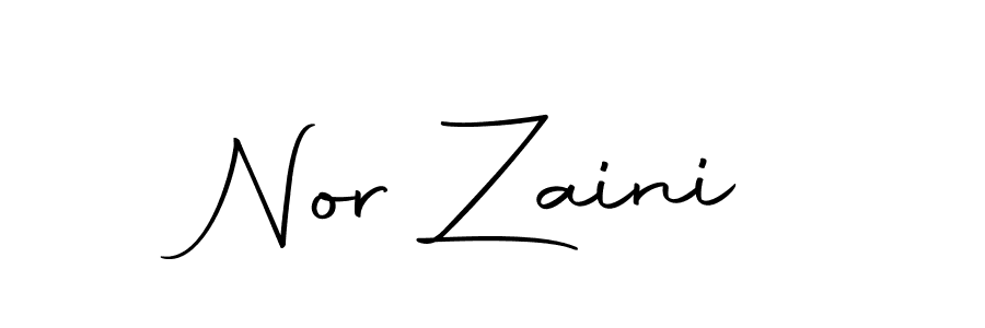 Use a signature maker to create a handwritten signature online. With this signature software, you can design (Autography-DOLnW) your own signature for name Nor Zaini. Nor Zaini signature style 10 images and pictures png