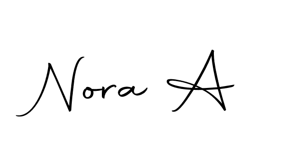 Here are the top 10 professional signature styles for the name Nora A. These are the best autograph styles you can use for your name. Nora A signature style 10 images and pictures png