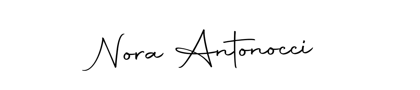 How to make Nora Antonocci name signature. Use Autography-DOLnW style for creating short signs online. This is the latest handwritten sign. Nora Antonocci signature style 10 images and pictures png