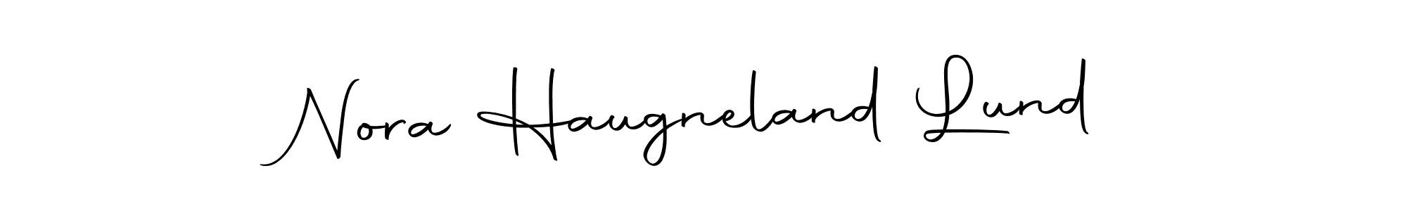 How to make Nora Haugneland Lund signature? Autography-DOLnW is a professional autograph style. Create handwritten signature for Nora Haugneland Lund name. Nora Haugneland Lund signature style 10 images and pictures png