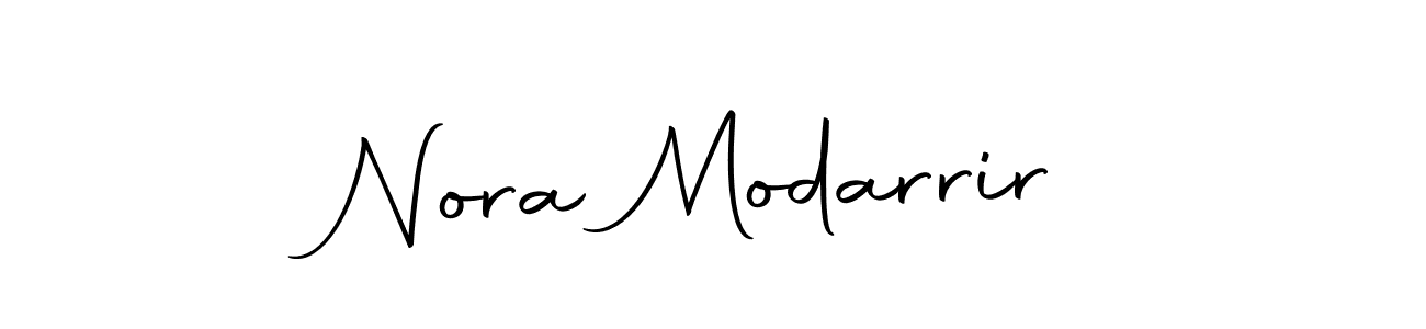 Make a beautiful signature design for name Nora Modarrir. With this signature (Autography-DOLnW) style, you can create a handwritten signature for free. Nora Modarrir signature style 10 images and pictures png