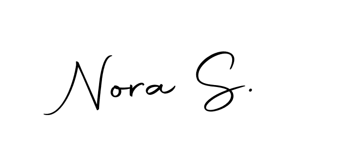 Also You can easily find your signature by using the search form. We will create Nora S. name handwritten signature images for you free of cost using Autography-DOLnW sign style. Nora S. signature style 10 images and pictures png