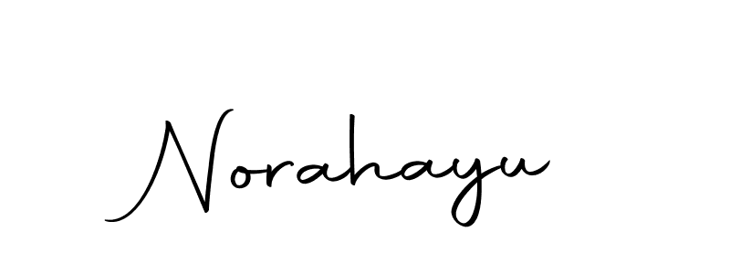 Norahayu stylish signature style. Best Handwritten Sign (Autography-DOLnW) for my name. Handwritten Signature Collection Ideas for my name Norahayu. Norahayu signature style 10 images and pictures png