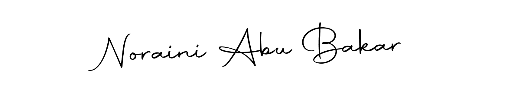 Also we have Noraini Abu Bakar name is the best signature style. Create professional handwritten signature collection using Autography-DOLnW autograph style. Noraini Abu Bakar signature style 10 images and pictures png