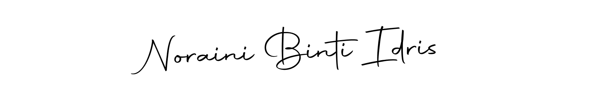 The best way (Autography-DOLnW) to make a short signature is to pick only two or three words in your name. The name Noraini Binti Idris include a total of six letters. For converting this name. Noraini Binti Idris signature style 10 images and pictures png