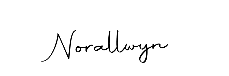 Make a beautiful signature design for name Norallwyn. With this signature (Autography-DOLnW) style, you can create a handwritten signature for free. Norallwyn signature style 10 images and pictures png