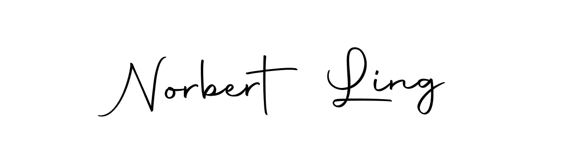 Use a signature maker to create a handwritten signature online. With this signature software, you can design (Autography-DOLnW) your own signature for name Norbert Ling. Norbert Ling signature style 10 images and pictures png