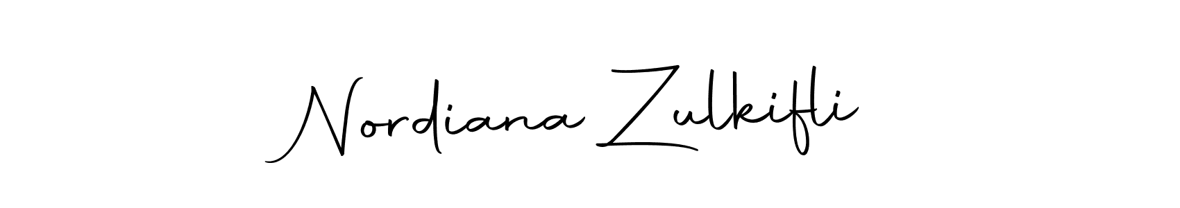 The best way (Autography-DOLnW) to make a short signature is to pick only two or three words in your name. The name Nordiana Zulkifli include a total of six letters. For converting this name. Nordiana Zulkifli signature style 10 images and pictures png
