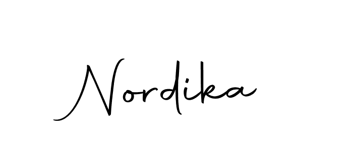 Create a beautiful signature design for name Nordika. With this signature (Autography-DOLnW) fonts, you can make a handwritten signature for free. Nordika signature style 10 images and pictures png