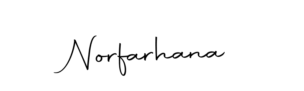 Make a beautiful signature design for name Norfarhana. Use this online signature maker to create a handwritten signature for free. Norfarhana signature style 10 images and pictures png