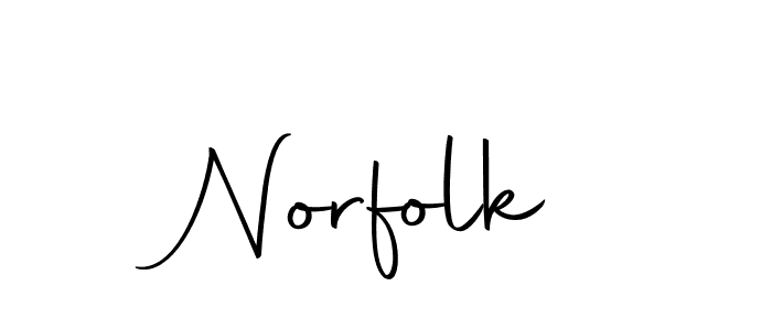 Design your own signature with our free online signature maker. With this signature software, you can create a handwritten (Autography-DOLnW) signature for name Norfolk. Norfolk signature style 10 images and pictures png