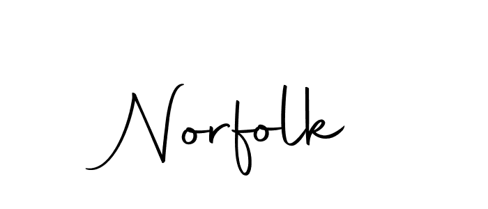 Design your own signature with our free online signature maker. With this signature software, you can create a handwritten (Autography-DOLnW) signature for name Norfolk. Norfolk signature style 10 images and pictures png