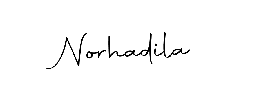 Create a beautiful signature design for name Norhadila. With this signature (Autography-DOLnW) fonts, you can make a handwritten signature for free. Norhadila signature style 10 images and pictures png